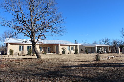 Tract 4 - House & Garage - OKLAHOMA LAND & REAL ESTATE AUCTION, 438 +/- Acres offered in 13 Tracts